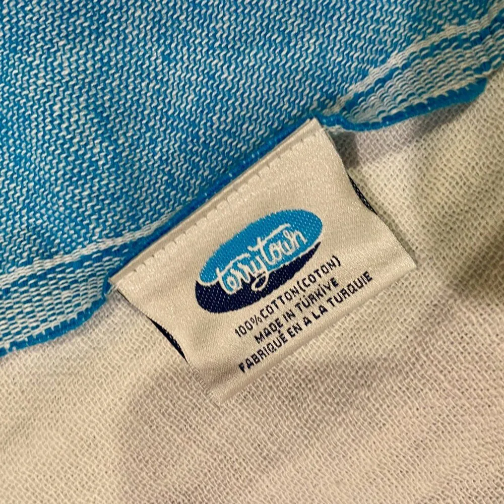 Terrytown Championship Blue White Striped‎ Beach Towel Swim Pool Blanket Wrap